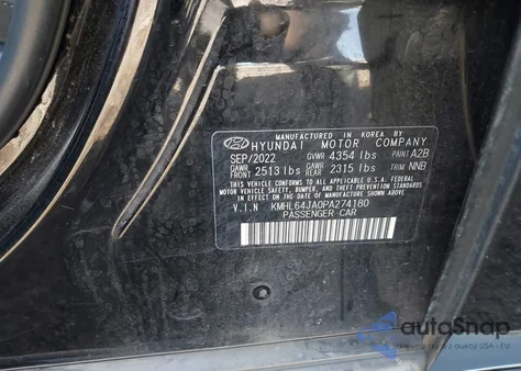 2023 Hyundai Sonata Sel from USA, damaged, VIN KMHL64JA0PA274180